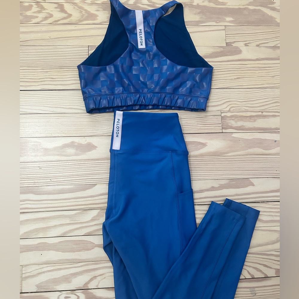 PELOTON Blue Activewear Set